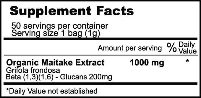 Organic Maitake Mushroom Powder Extract