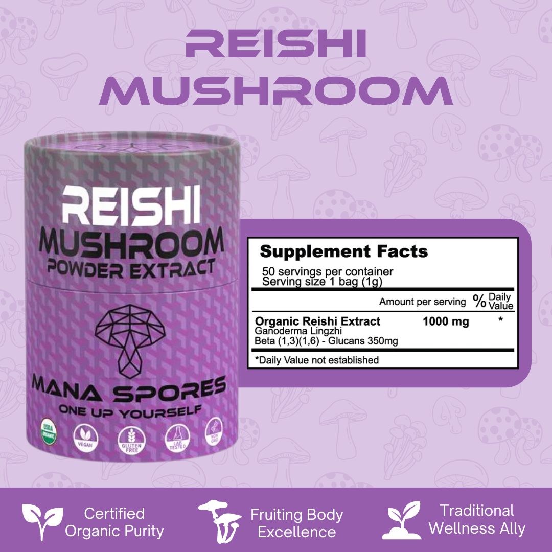 Organic Reishi Mushroom Powder Extract