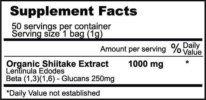 Organic Shiitake Mushroom Powder Extract