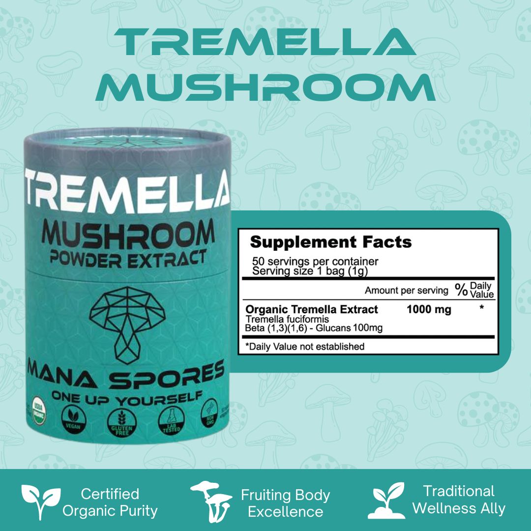 Organic Tremella Mushroom Powder Extract