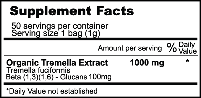 Organic Tremella Mushroom Powder Extract