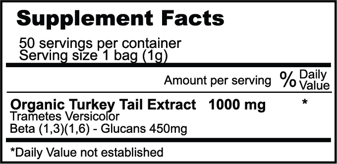 Organic Turkey Tail Mushroom Powder Extract